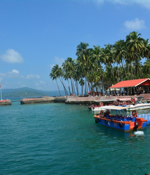 a group of boats floating on top of a body of water